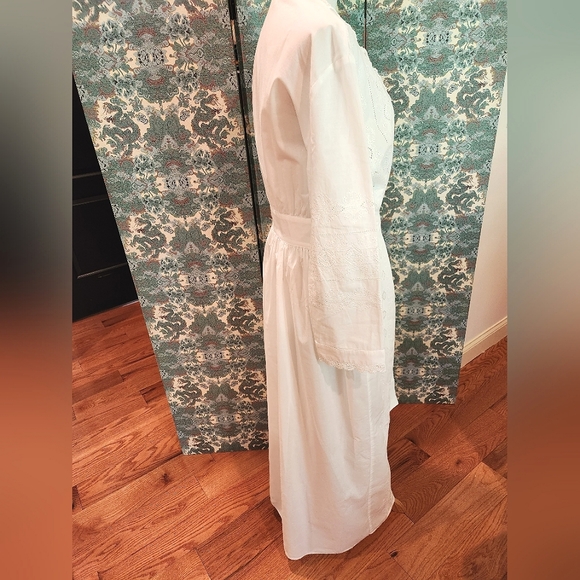 Eileen West Queen Ann's Lace for Neiman Marcus Edwardian Dressing Gown Robe - Picture 3 of 8